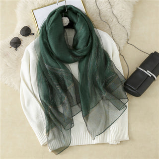 Women Casual Wool-Silk Scarf