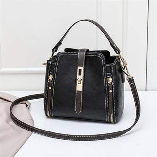 Buy black Women Leather Crossbody Handbag