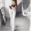 Women Wide Leg Flared Legging Pants