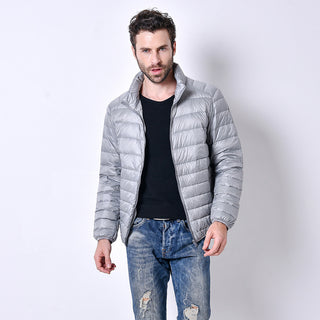 Buy sliver-grey Men Four Season Casual Jacket