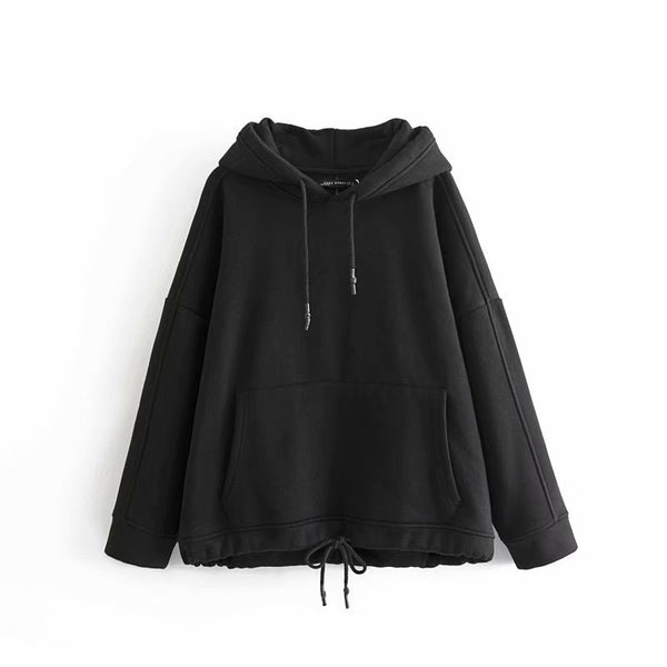 Kangaroo Pocket Plus Velvet Cotton Hoodie