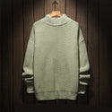 Men Plain Solid Colored Sweater