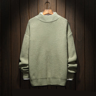 Buy green Men Plain Solid Colored Sweater