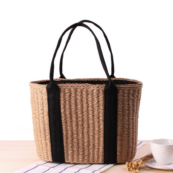 Large Capacity Straw Shoulder Bag