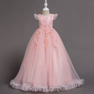 Buy pink Girls Fashion Long Dress