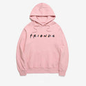 F.R.I.E.N.D.S Letter Print Long Sleeve Cotton Hoodie