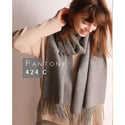 Women Thick Solid-Colored Woolen Scarf