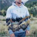 Men Printed Super Flexible Hoodie