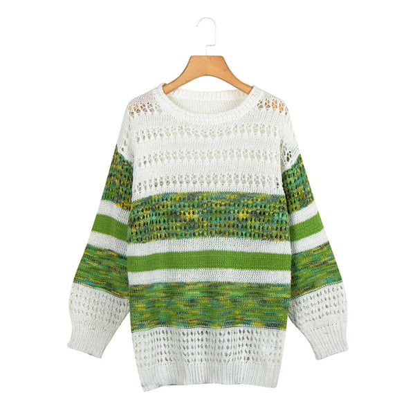 Women's Printed Round Neck Sweater