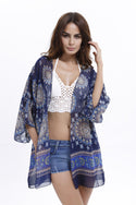 Chiffon Printed Cardigan Shawl