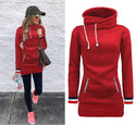 Long Sleeve Pullover Slim Fit Lengthened Hoodie