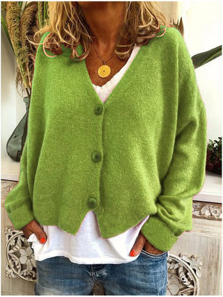 Buy apple-green Women Cardigan Sweater