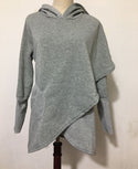 Women Loose Cotton Shawl Hoodie