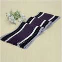 Men Striped Fringe Scarves