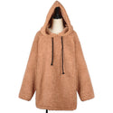 Imitation Fur Plush Hoodie