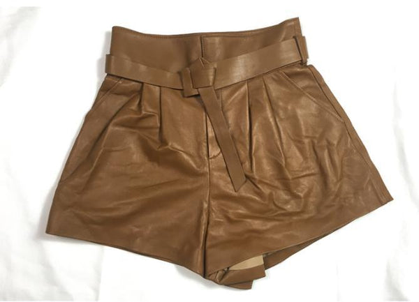 Harajuku Genuine Leather shorts