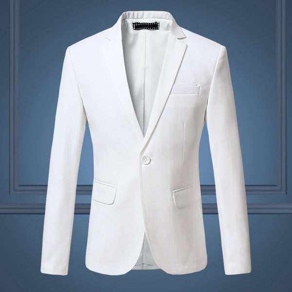 Men One-button Slimming Blazer