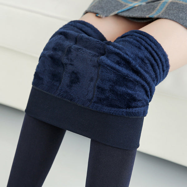 Women Warm Fur Lined Leggings