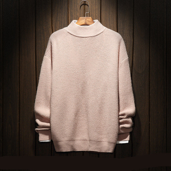 Men Plain Solid Colored Sweater