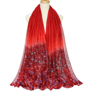 Buy scarlet Women Chiffon Voile Scarves