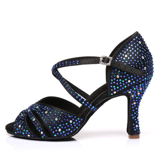 Buy blue Women Diamond Strapped High Heels