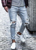 Men Ripped Skinny Jeans