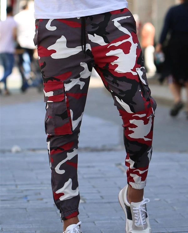 Men Colorful Camouflage Pants