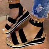 Buy black Women Multi Strap Thick Heeled Sandals