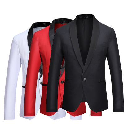 Men Casual Single Row One Button Blazer