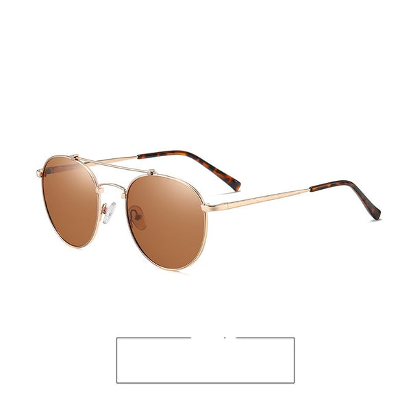 Metal Round-Frame Sunglasses