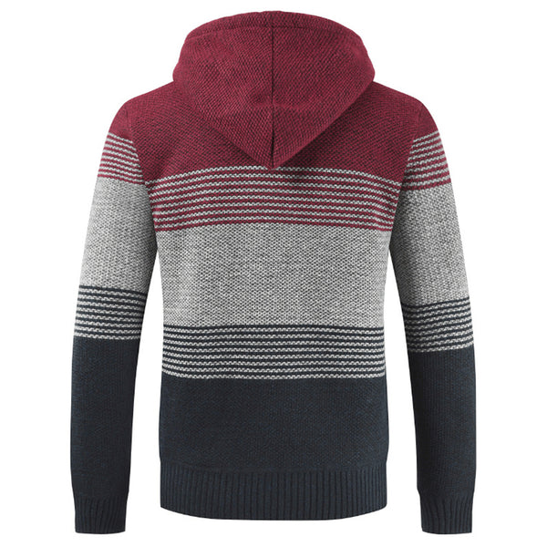 Men Hooded Zipper Sweater