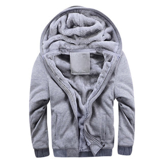 Buy grey Men Thick Cotton Hoodie