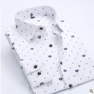 Men Floral Print Collared Shirt