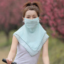 Women Chiffon One-Piece Mask Scarf