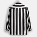 Men Long Sleeve Striped Shirt