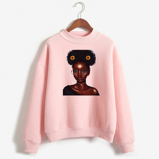 Buy style-2 Loose Pink Melanin Hoodie