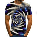 Swirling 3D Print Men's T-shirt