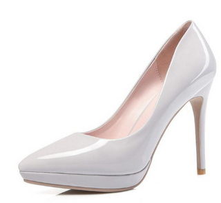 Buy gray Women Stiletto Pointed High Heels