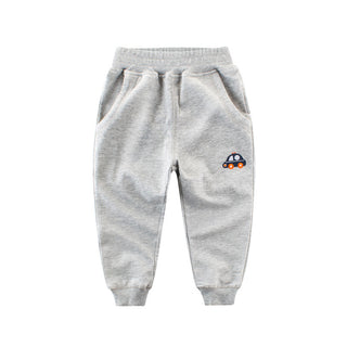 Buy gray Solid Colored Car Sweatpants