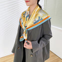 Women Multi-Patterned Printed Silk Scarf