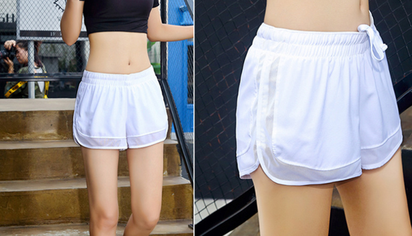 Women Polyester Sports Shorts