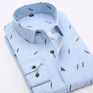 Men Floral Print Collared Shirt