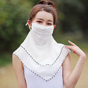 Women Chiffon One-Piece Mask Scarf