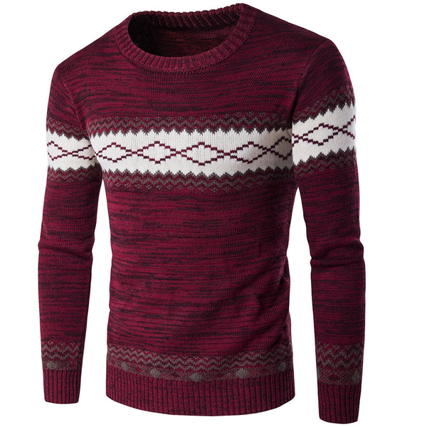 Men Ethnic Style Warm Knit Sweater