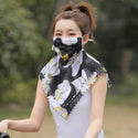 Women Chiffon One-Piece Mask Scarf