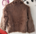 Women Stand Collar Fur Slim Jacket