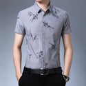 Men Printed Short-Sleeve Shirt