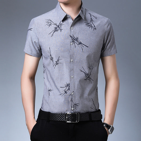 Men Printed Short-Sleeve Shirt