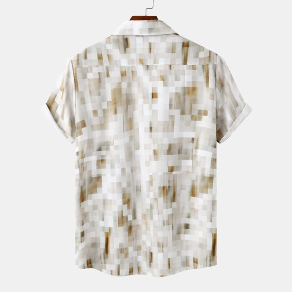 Men Hawaiian Short Sleeve Printed Shirt