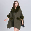 Women Woolen Cardigan Shawl Jacket